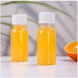 60ml 2OZ Plastic Ginger Shot Bottles Customized PET Organic Juice Sample Bottles