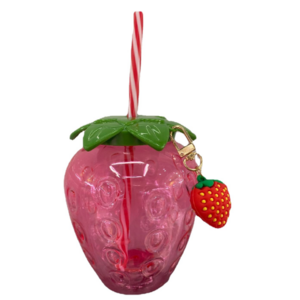 500ml Fruit Strawberry Shape Bottle Fresh Lemon Strawberry Orange Juice Lemonade Bottle with Filter screen For Sports