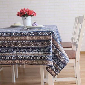 Southeast Asia Boho thickened cotton linen Thai restaurant homestay fabric tablecloth household anti-scald for Table Cloth