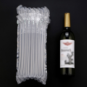 Transparent Bubble Plastic Inflation Bag Wine Bottle Protector Air Packaging Inflatable column bag for protecting fragile wine