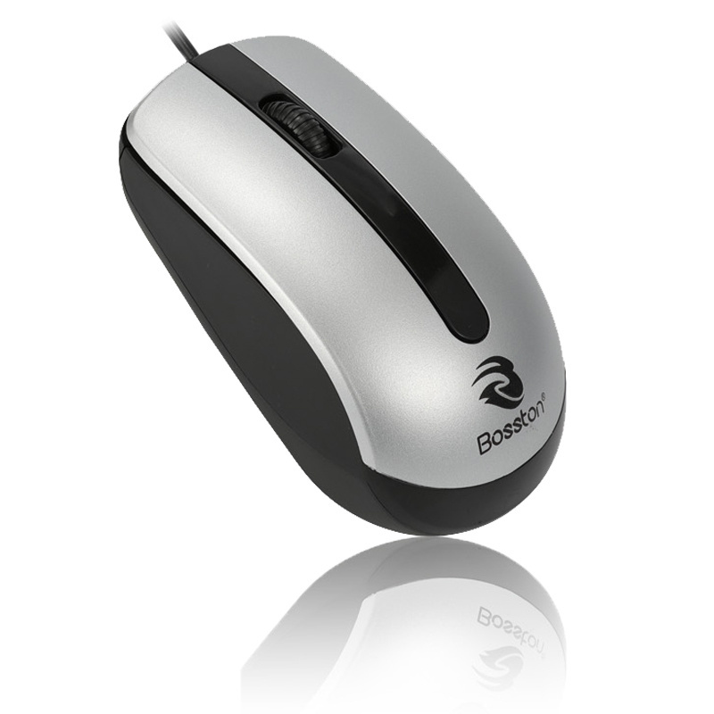 BOSSTON Factory Reasonable Price 1 USD USB Wired Mouse Ergonomic Optical Mouse for Laptop Office