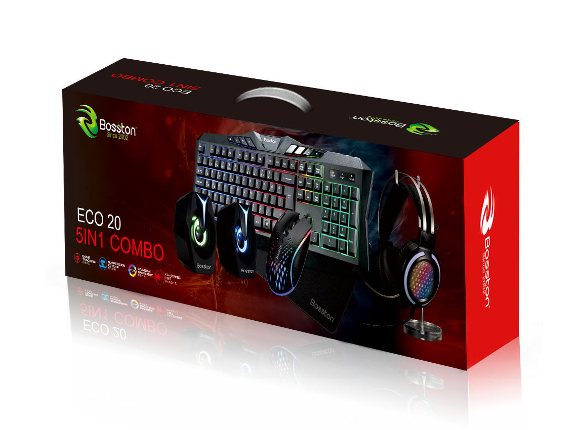 Hot Selling Product 5 In 1 Gaming Keyboard And Mouse Headset Speaker Mouse Pad Game Usb Combos