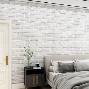 Wholesale Brick self adhesive wallpaper home decoration pvc sticker paper for wall