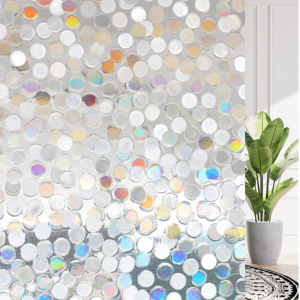 3D decorative window film rainbow glass sticker films for home hotel shower door privacy protection