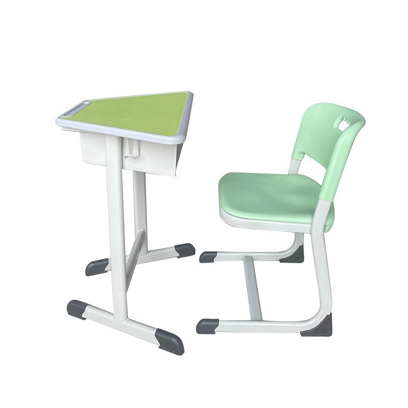 Ergonomic Rectangular Table And Chair Combination School Table Benches For Teaching And Training