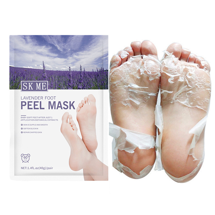 Best Selling Products  Natural Lavender Peeling Foot Mask Exfoliating Peel Dead Skin For Dry Cracked Feet OEM Wholesale