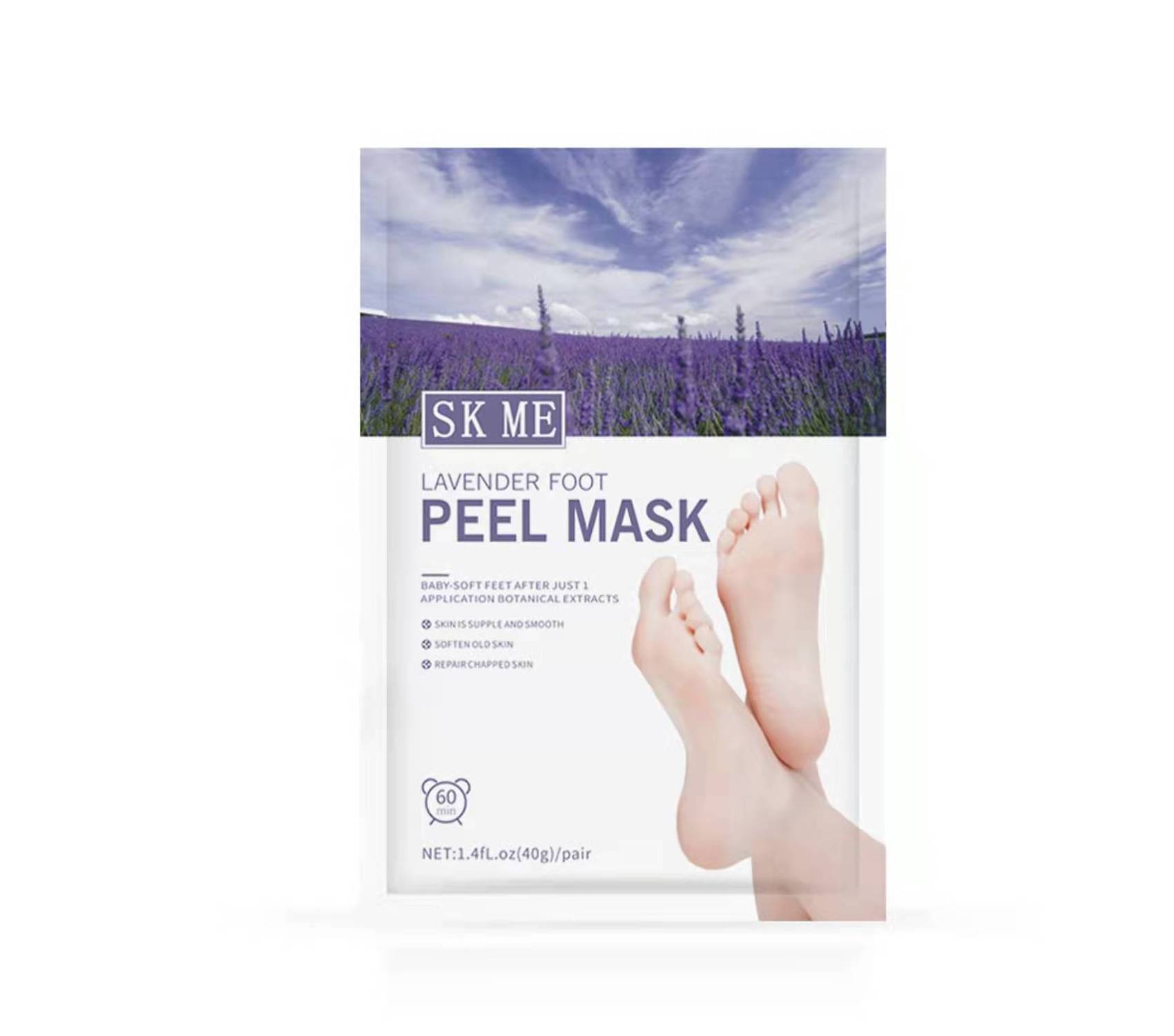 Best Selling Products  Natural Lavender Peeling Foot Mask Exfoliating Peel Dead Skin For Dry Cracked Feet OEM Wholesale