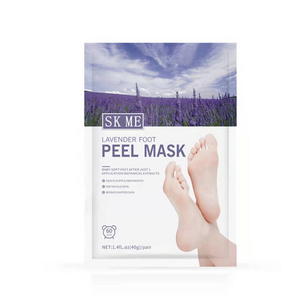 Best Selling Products  Natural Lavender Peeling Foot Mask Exfoliating Peel Dead Skin For Dry Cracked Feet OEM Wholesale