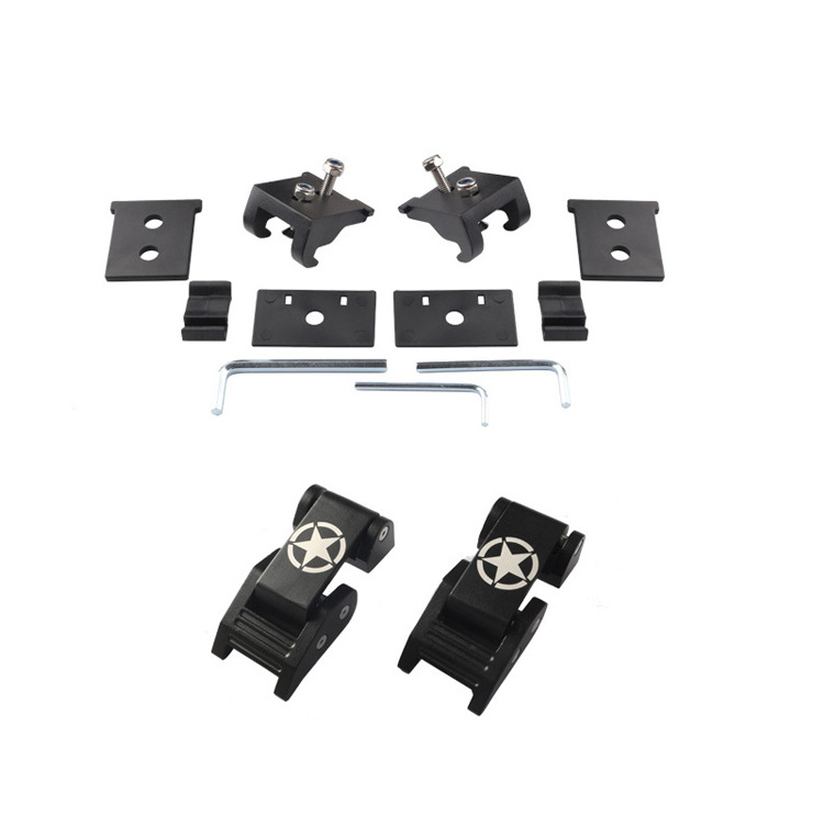 Hot Sell Aluminium Alloy Engine Left Right Hood Latch Lock Set For Jeep Wrangler JK 2007-2018 Accessories Performance Parts