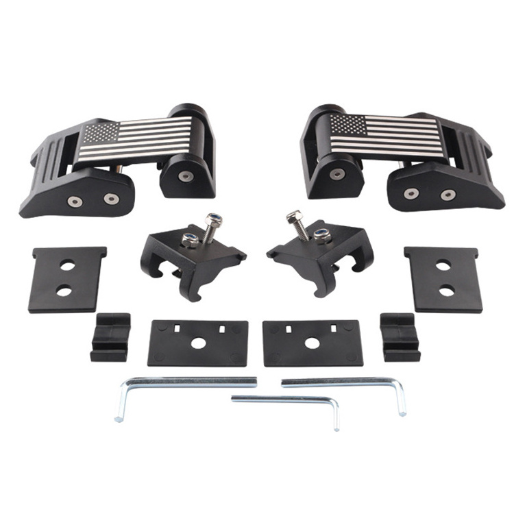 Hot Sell Aluminium Alloy Engine Left Right Hood Latch Lock Set For Jeep Wrangler JK 2007-2018 Accessories Performance Parts