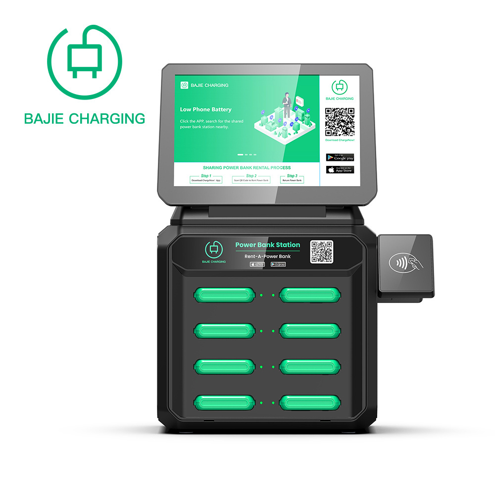 Phone charger vending machine with pos Sharing Power Bank Cabinet Advertising charging station with pos