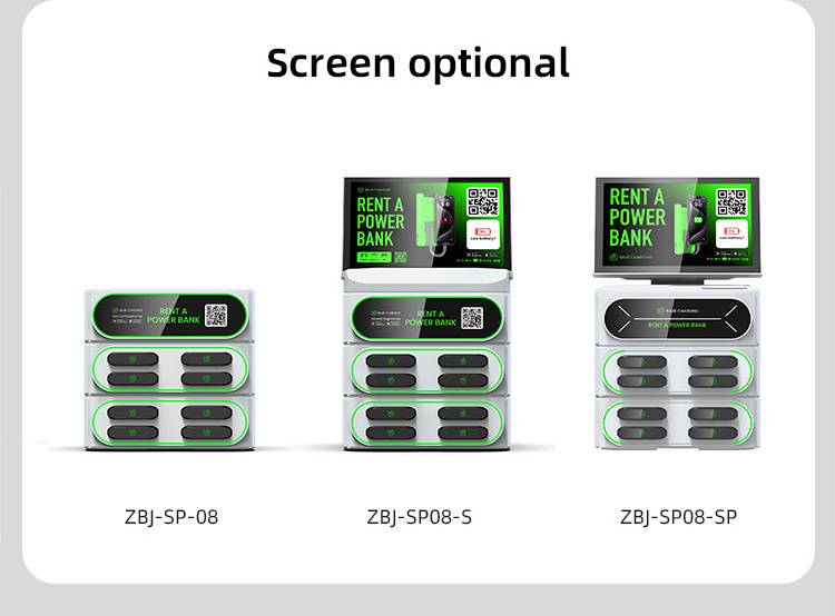 8 Slot Digital Screen Integrated Stackable Vending Machine Power Bank Sharing Self-Service Phone Charging Rental Station Kiosk