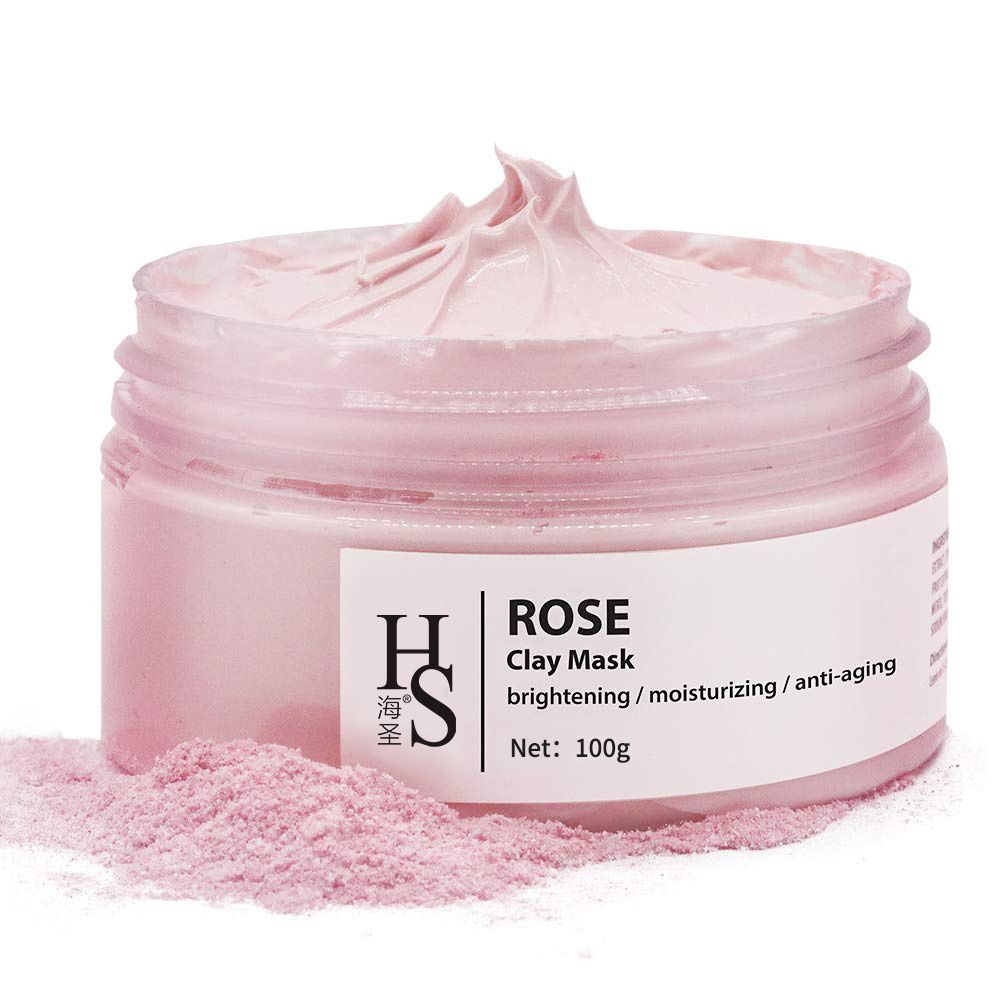 Private label organic bentinite nature Rose Blossom Moisturizing mud Clay Mask OEM/ODM