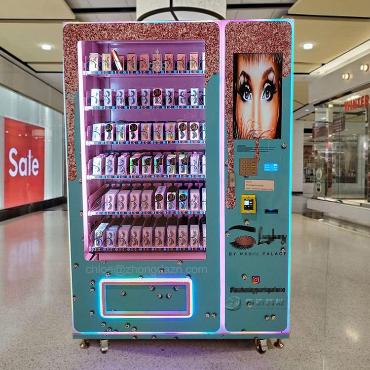 Zhongda vending machine supplier stainless steel vending machines peanut vending machine with qr