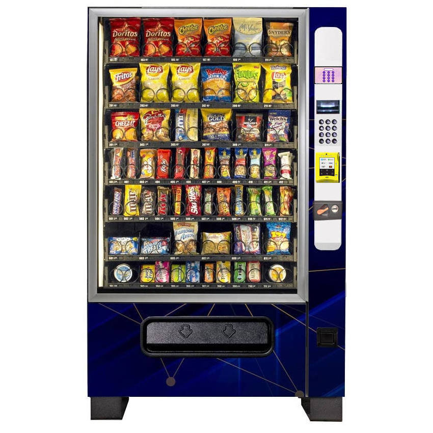 Direct zhongda factory supplies new arrival high quality large combo snack and drink vending machine with card reader