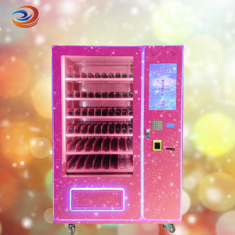 Popular private label Led display screen dispenser Wifi oem cash toouch screen coin cuombo custom vending machines