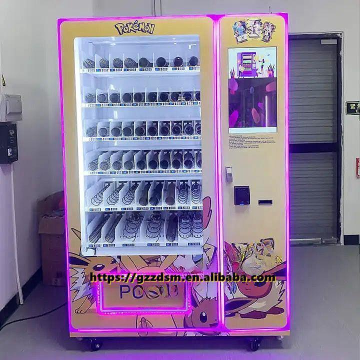 Custom LED screen Self service smart trading card vending machine sport card vending machine with elevator on sales