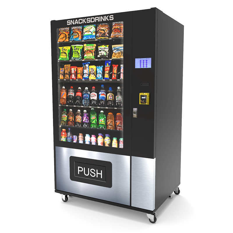 24 hours self-service vender beer vending machine snacks and drinks combo ID card reader water vending capsule vending machine