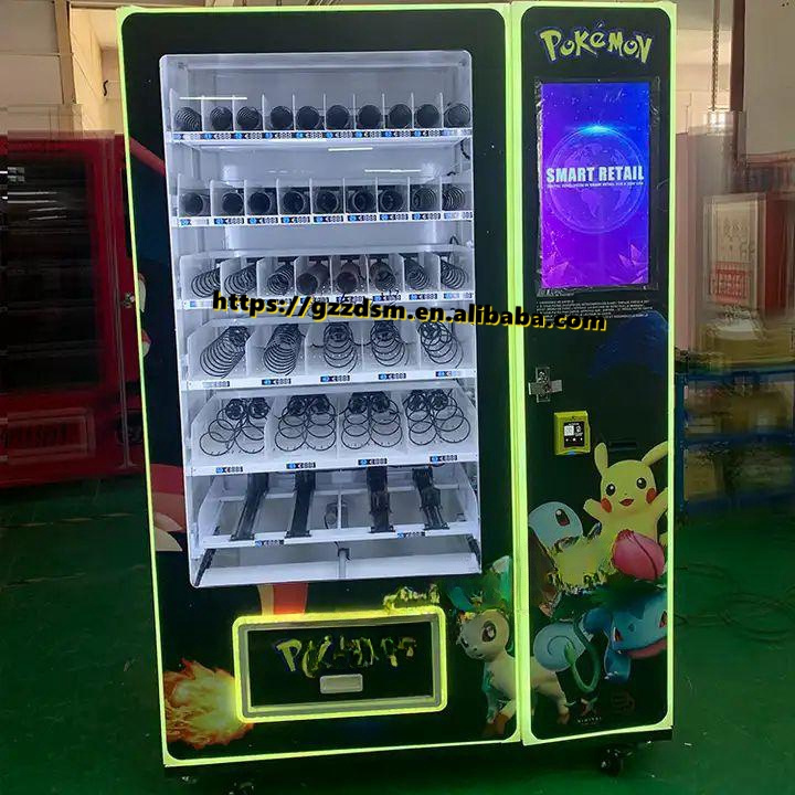 Australia standard elevator vending machine for trading cards with AUD bill and coin payment system and credit card