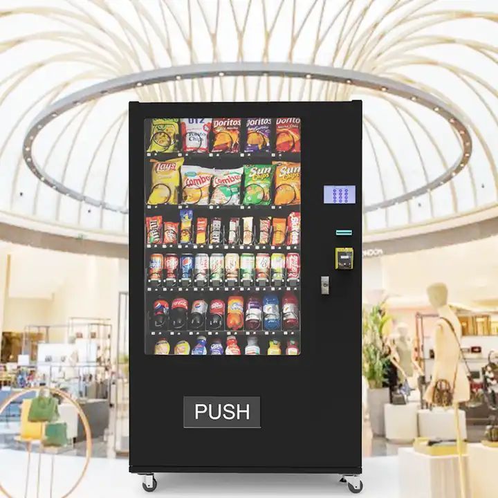 Self-Service Automatic Touch Screen vending machine combo vending machine for foods and drinks