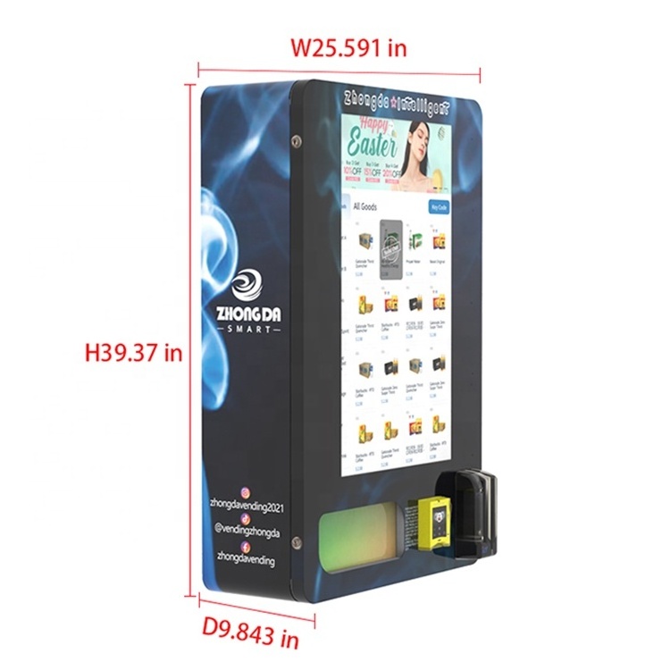 Guangdong Manufacturer's Smart Wall Mounted Vending Machine Age Verification Customizable OEM Wholesale Prices