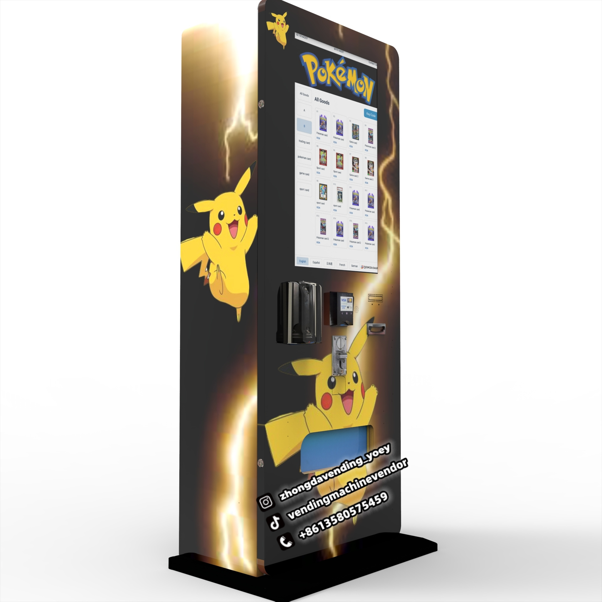 Business Opportunity Trading Card Vending Machine Commercial Use Vending Machines