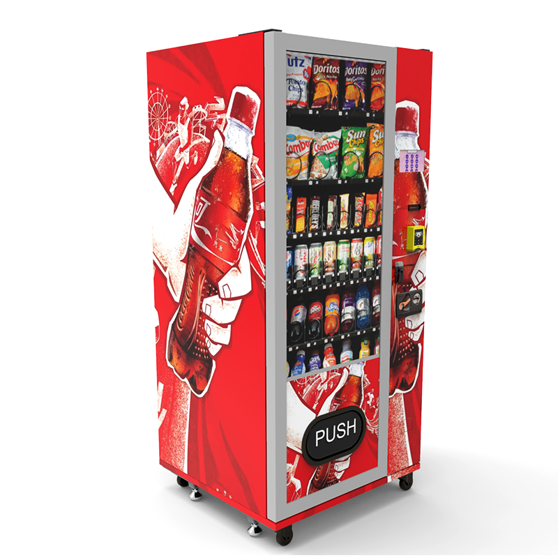 Food and Drink Vending Machine with QR Code Coin Token Payment System and SDK Function trading card vending machines