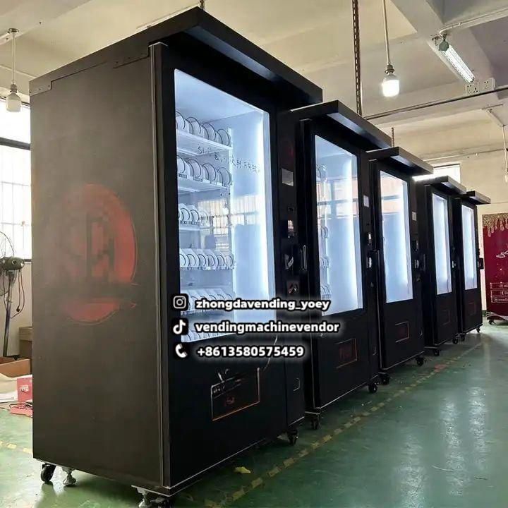 Factory Supply outdoor drink snack Vending Machine Commercial Automatic outdoor Vending Machine with Euro coin operated