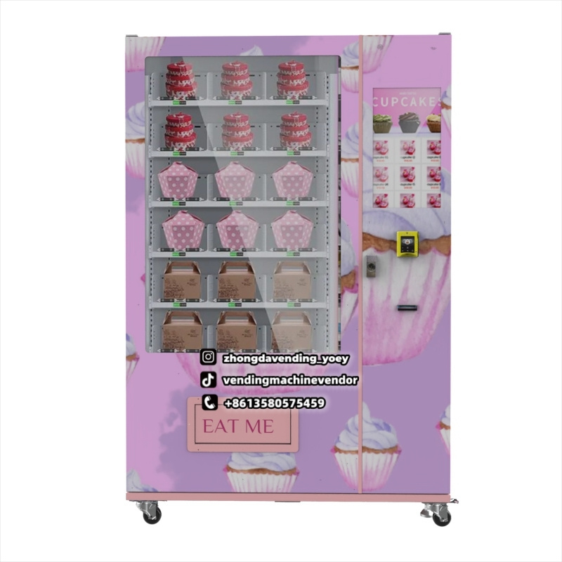 Refrigerated Cake Vending Machine Food Cupcake Vending Machine For Sale Cake Vending Machine With Elevator