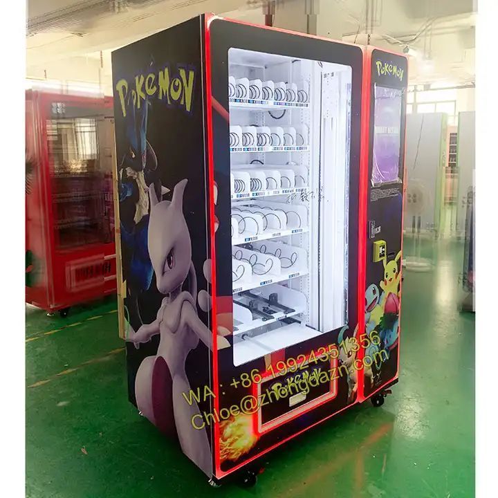 Australia standard elevator vending machine for trading cards with AUD bill and coin payment system and credit card