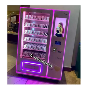 Attractive design eyelash convenience self-service store hair vending machine touch screen custom press on nail vending machine