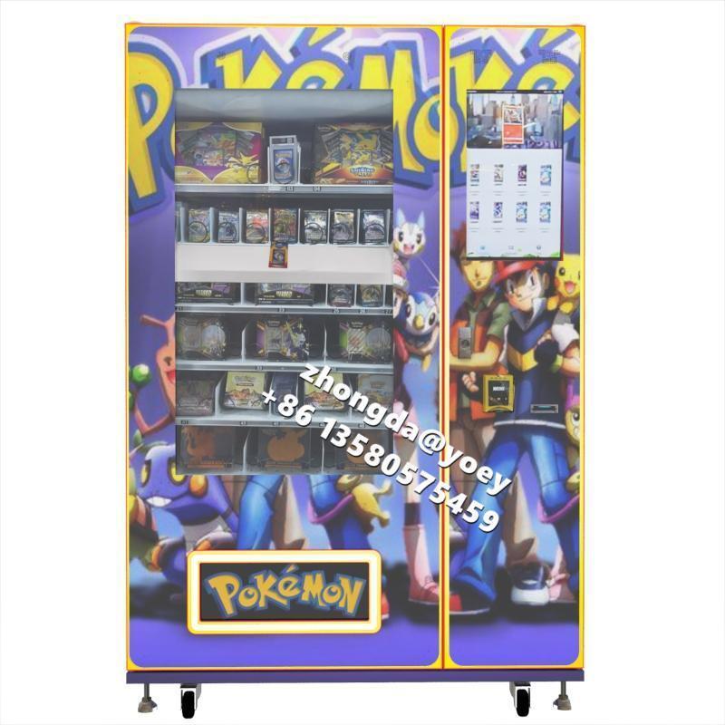 Digital screen TCG Cards vending machine trading cards vending machines with customized design and wrapping