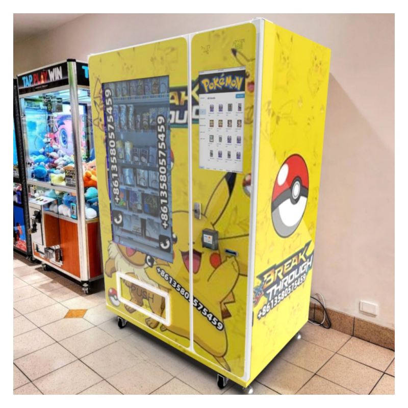 Wholesale card vending machine English French Spanish Pokemoned Cards Vending Machine Collection Trading Card vending machine