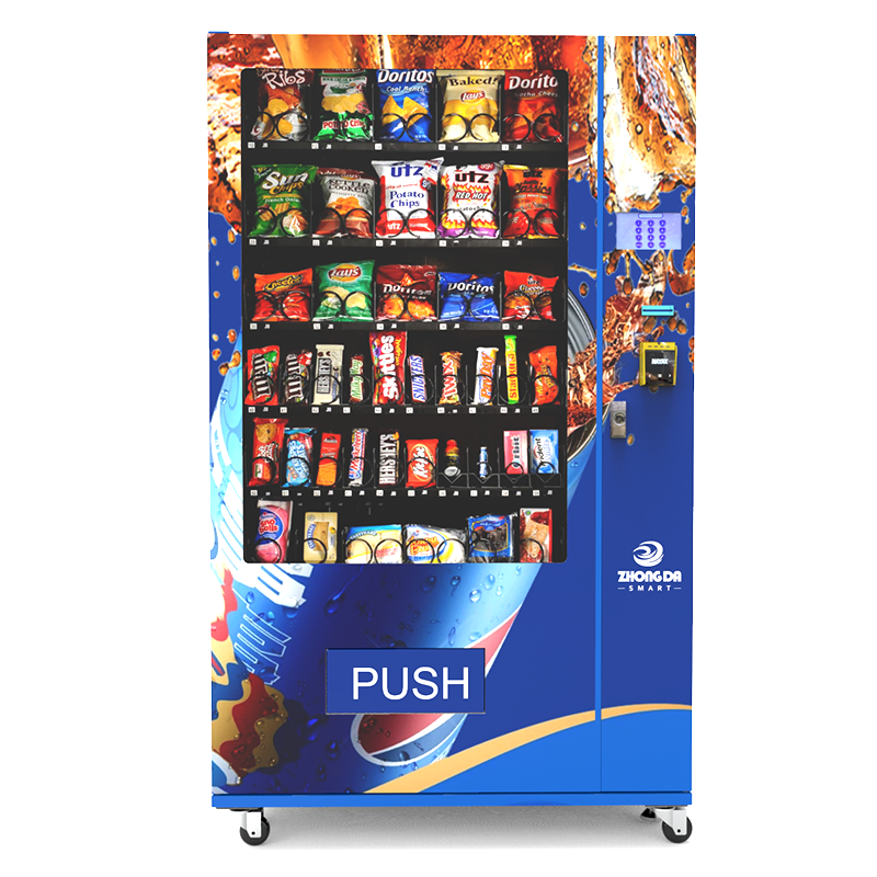 ID Verification Germany Standard Combo Vending Machine food and drinks Vending Machine with credit card payment system