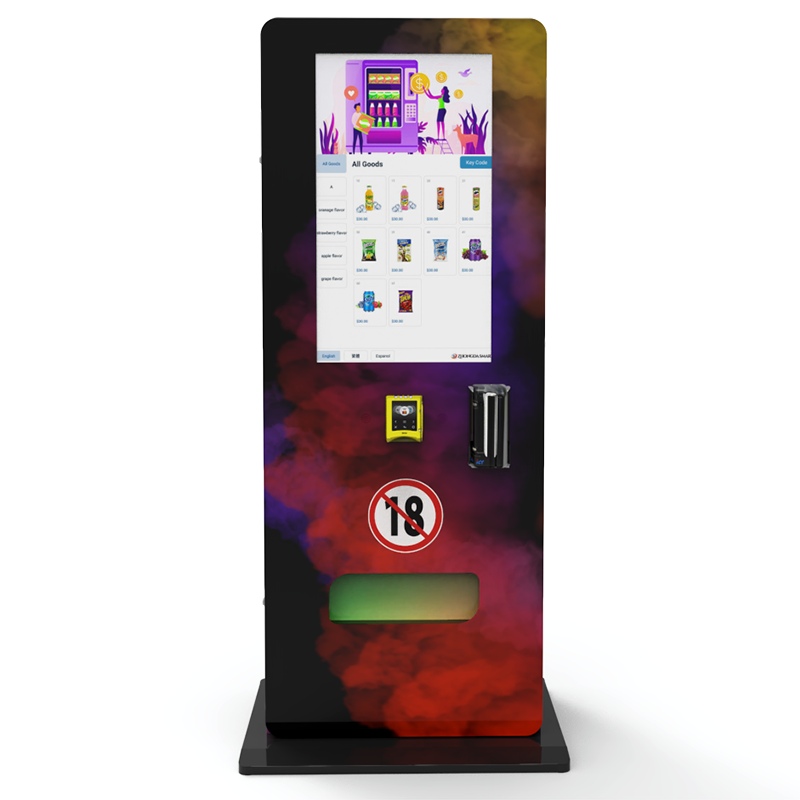 OEM custom hotel night bar shopping mall self service 32inch touch screen stand vending machine with age check