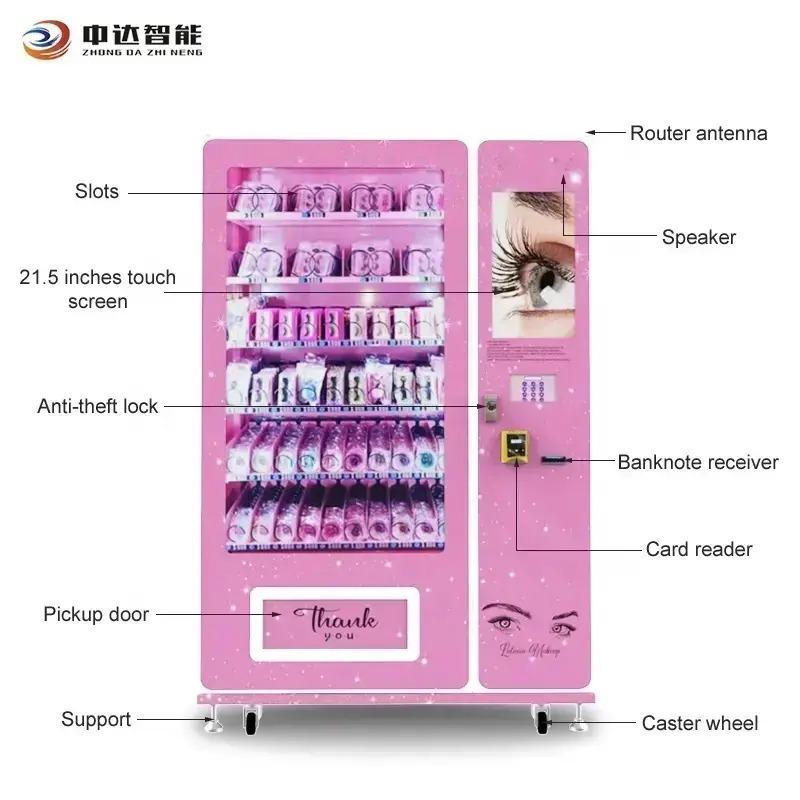 Zhongda Smart Wholesale Custom Vending Machines For Eyelashes Hair and Lashes