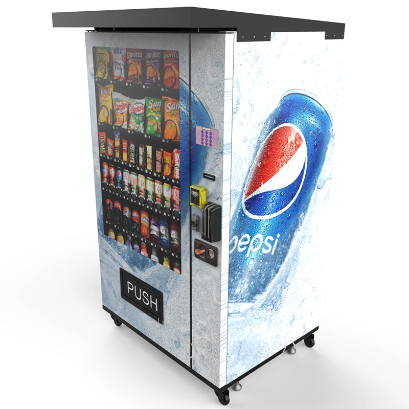 full automatic outdoor waterproof Snack Bottled Water Beer Cold Drink Vending Machine factory with credit card coin operated