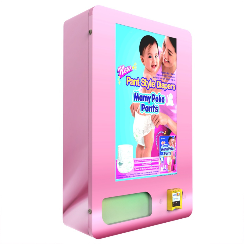 mini touch screen sanitary towels softcare product vending machine