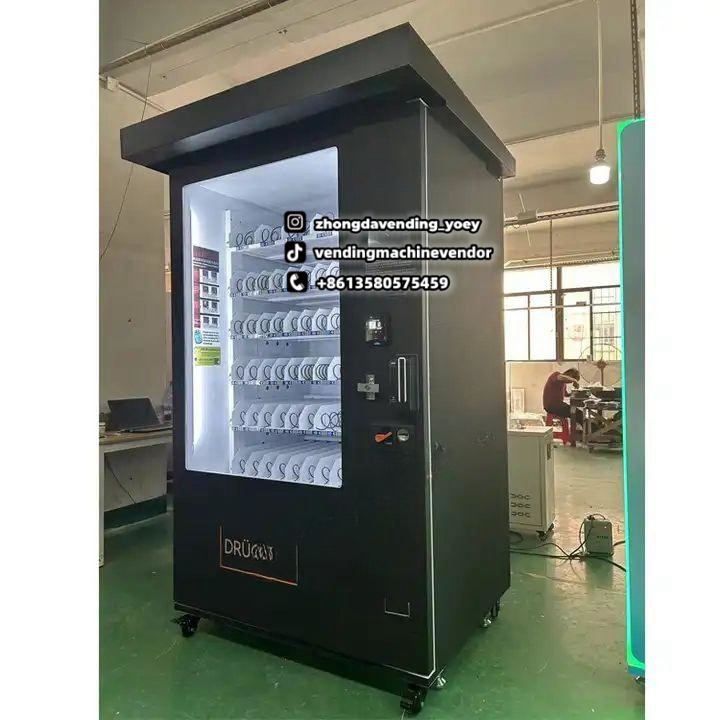 Factory Supply outdoor drink snack Vending Machine Commercial Automatic outdoor Vending Machine with Euro coin operated