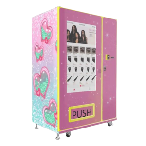 49'' large touch screen beauty vending machine automatic Hair lashes lipgloss and press on nail service store vending machine