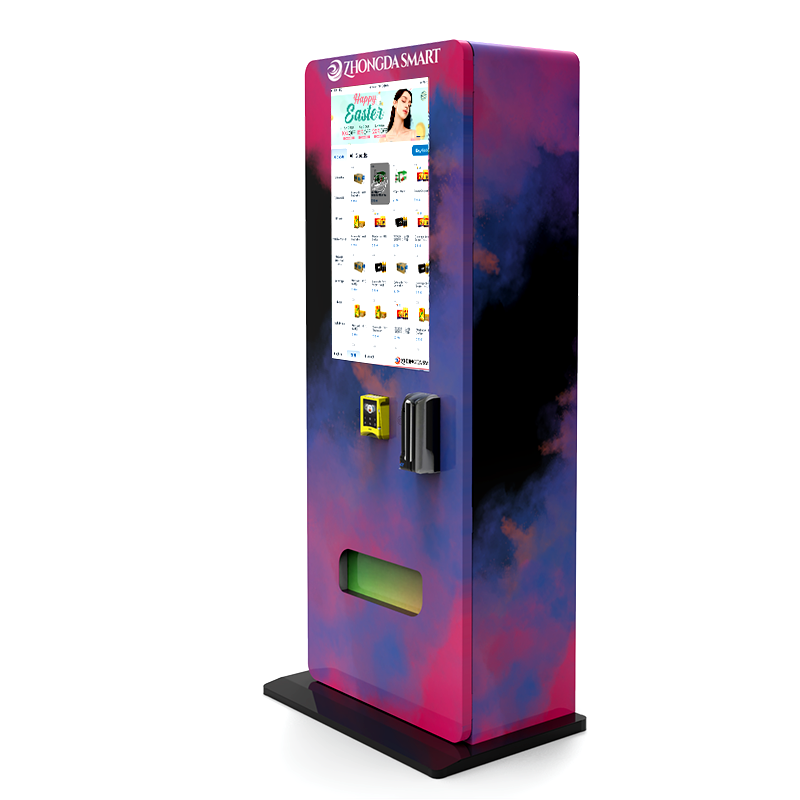 Age Verification Slimming Machine Wall Mounted Vending with Card Reader Can Hold 300 More Free Stand Vending Machine