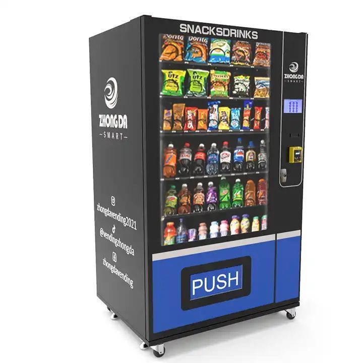 Self-Service Automatic Touch Screen vending machine combo vending machine for foods and drinks