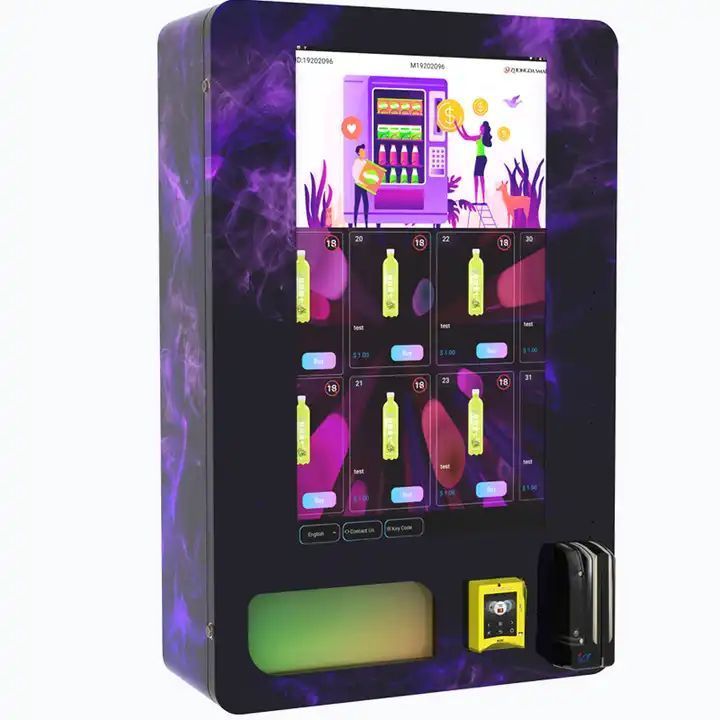 Wall-Mounted Mini Tobacco Cigarette Vending Machine with ID Card Reader for Convenient Purchase and ID Verification