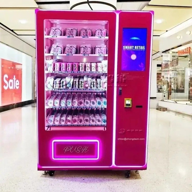 OEM customized electronic automatic 24 hours self service cosmetics beauty product vending machine for outdoor