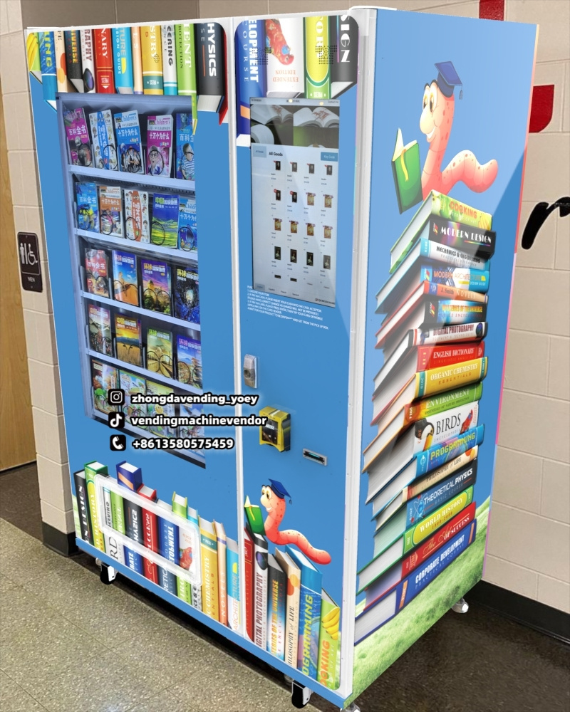 library book food snack sales vending machine Book Vending Machine With Lcd Screen Magazine with elevator