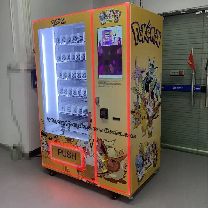 Australia standard elevator vending machine for trading cards with AUD bill and coin payment system and credit card