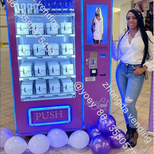 Zhongda popular LED Screen Hot Custom Design Hair Lashes Vending Machine beauty vending machines