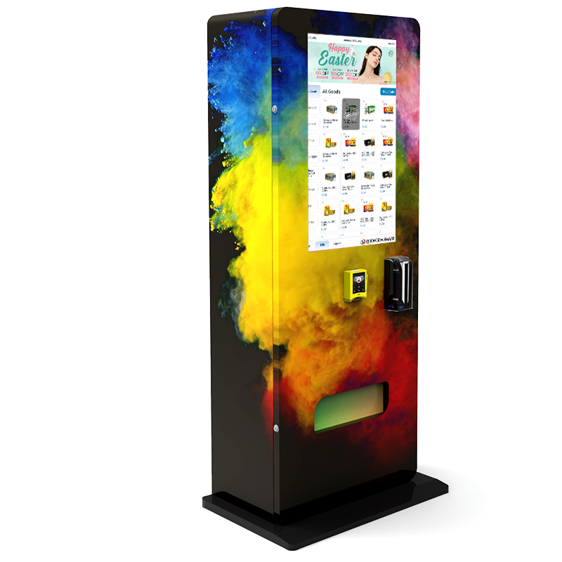 Age Verification Slimming Machine Wall Mounted Vending with Card Reader Can Hold 300 More Free Stand Vending Machine