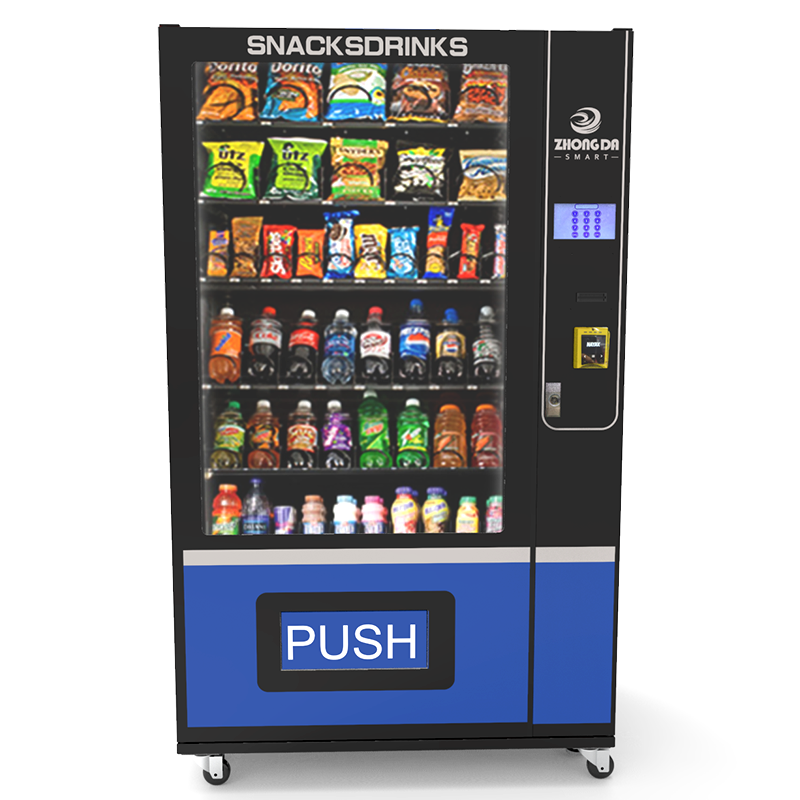 Food and Drink Vending Machine QR Code and Token Payment System for Snacks Coin and Token Accepted