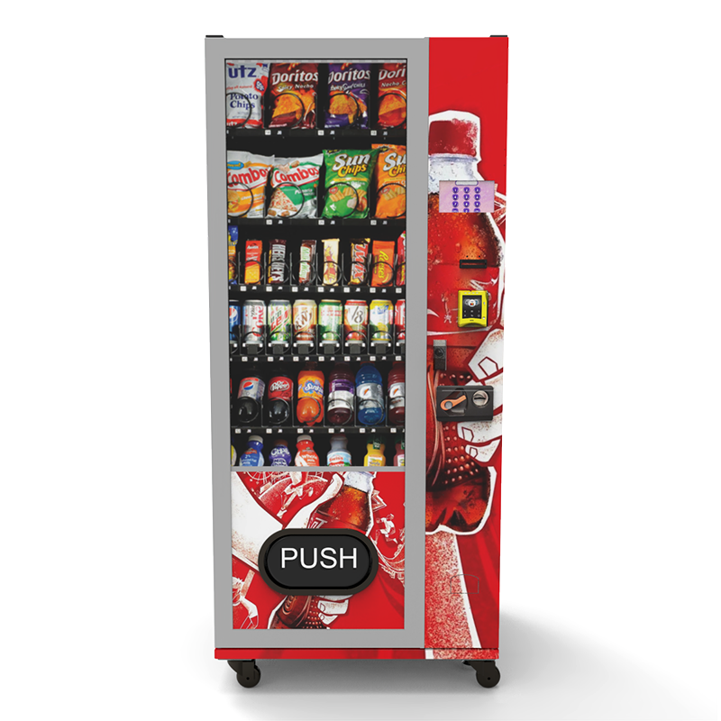 Food and Drink Vending Machine with QR Code Coin Token Payment System and SDK Function trading card vending machines